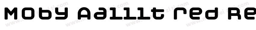 Moby Aalllt red Regular字体转换